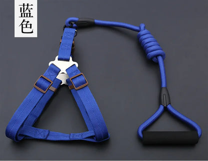 Small Puppy Pet Dog Collars Set Adjustable Buckle Leash Large Dogs Harness Chihuahua Walking Lead Leash Dog Pet Harness Vest