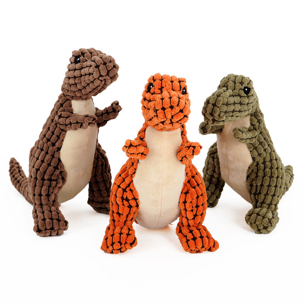Dinosaur Pet Toys Giant Dogs Pets Interactive Dog Toys for Large Dogs Chew Toys Chihuahua Plush Stuffing Squeakers