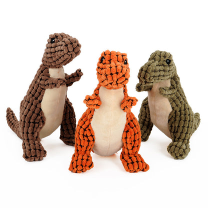 Dinosaur Pet Toys Giant Dogs Pets Interactive Dog Toys for Large Dogs Chew Toys Chihuahua Plush Stuffing Squeakers